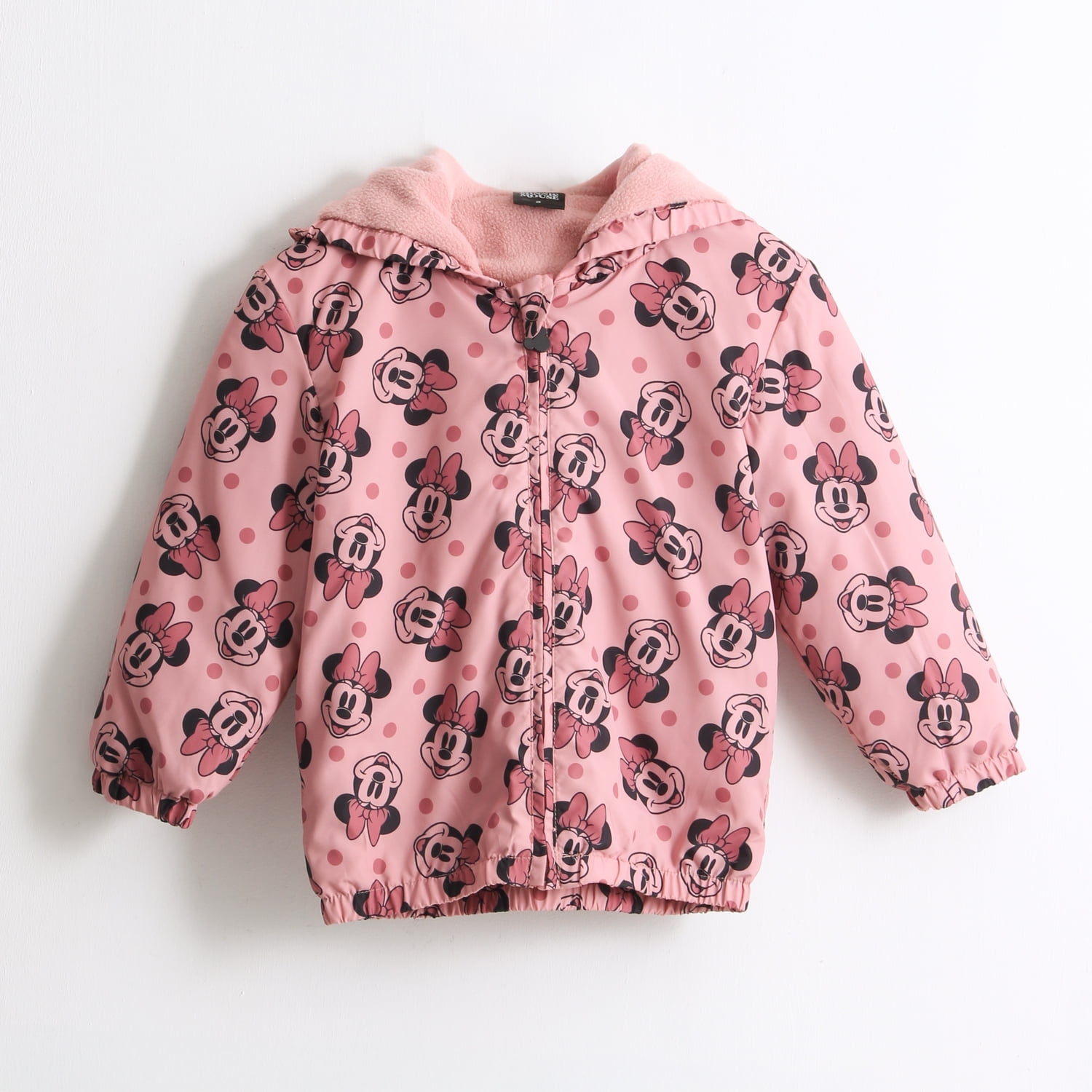 Cortaviento Niña Full Print Orejas Minnie Rosado Disney