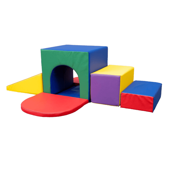 Circuito Modular Psicomotricidad Túnel Escalador 6 Piezas