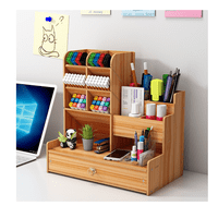 Genérico - Organizador Portalápices Lápices/Plumones Escritorio Madera