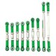 thumbnail image 4 of 9pcs Servo Rod Link Ajustable Para Piezas De Automóvil WLtoys RC Verde, 4 of 5