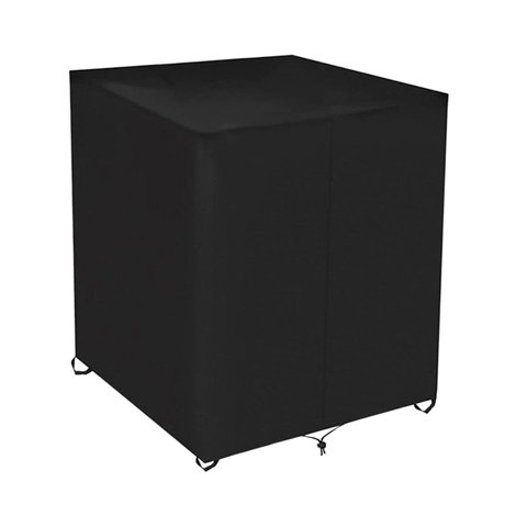 Magideal - Cubierta Protectora De De Agua Ibc, Cubierta De De 420D Oxford Cubierta De Contenedor Negro 600L