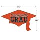 thumbnail image 2 of Gorra de graduación recortada Beistle Orange Congrats Grad x2, 2 of 7