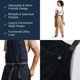 thumbnail image 4 of Delantal de Chef Hedley & Bennett Crossback, Bolsillos y Asa para Toalla, Jack Navy, 4 of 6