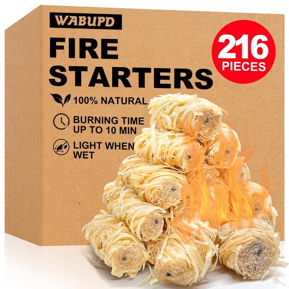 Encendedor de fuego WABUPD 216 natural para chimeneas y campamento