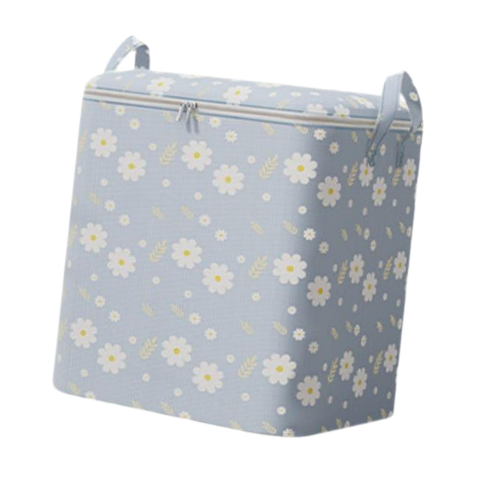 Magideal - Bolsa De Almacenamiento De Edredón, Bolsa Móvil De Gran Capacidad, Bolsa De Almacenamiento Multifuncional, Organizador De Edredón, Almacenamiento Para 80l Azul
