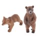 thumbnail image 3 of 2 Piezas Realista Oso Pardo Fauna Animal Estatuilla Modelo Figura Juguete Para Ni?os, 3 of 4