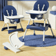 thumbnail image 1 of Baby High Chair, Children Feeding Height Convertible With Removable Tray, Multifunctional Portable Children's Dining Chair, 1 of 3