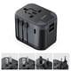 thumbnail image 1 of Adaptador de viaje universal SooPii 7 en 1 con puertos USB C/A negro, 1 of 9