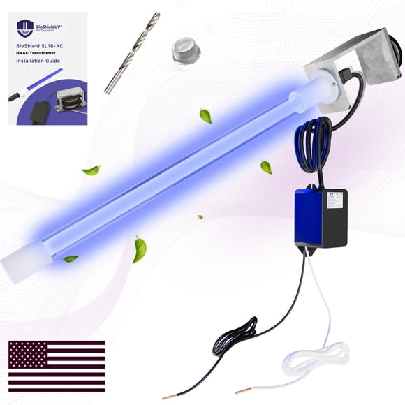 Purificador de aire con luz UV BioshieldUV® 18W 24V para sistema HVAC