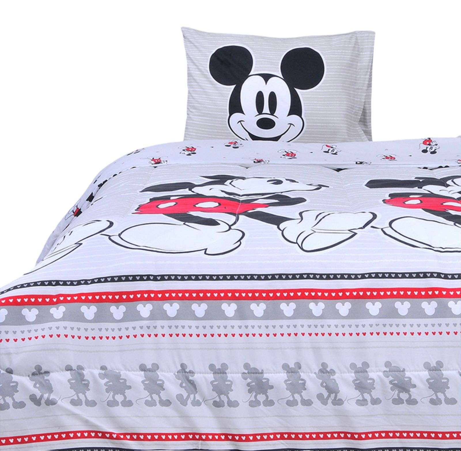 Mashini - Cubrecama Nordico Niña Nilño Mickey Gris