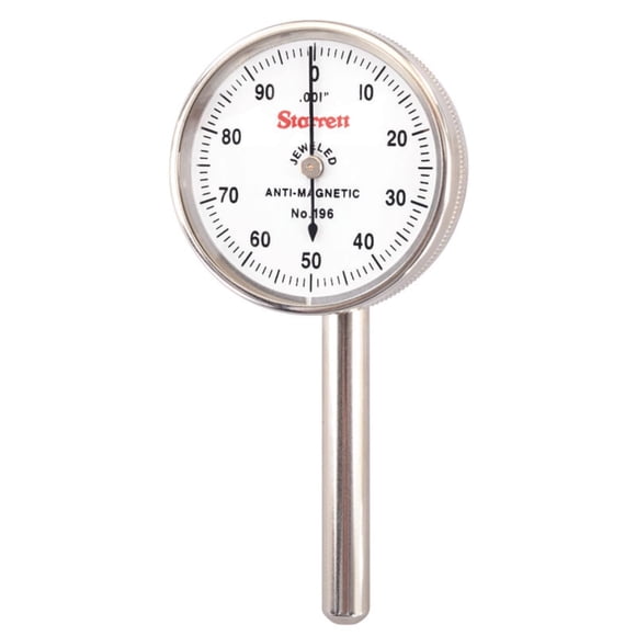 Juego de indicadores de prueba de esfera Starrett 196B6, rango de 0,001 mm y 200 mm
