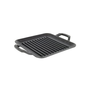 Lodge - Sartén Cuadrado Parrilla Hierro Fundido 28 Cm
