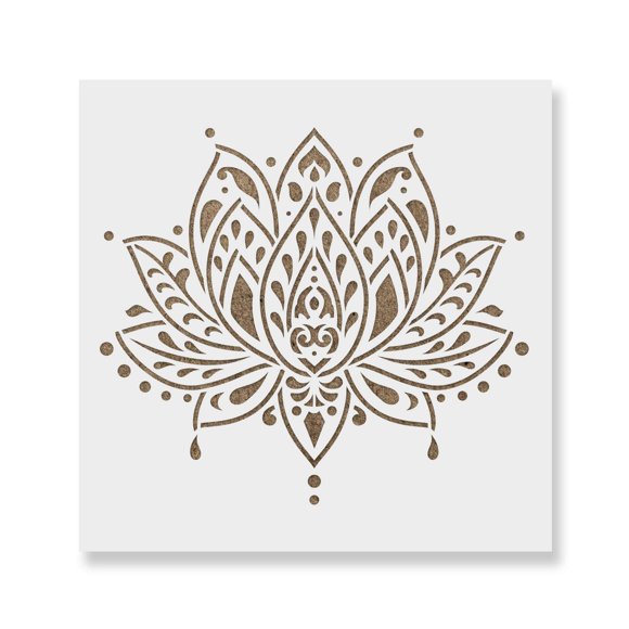 Plantilla de Flor de Loto Sagrada – Stencil Revolution