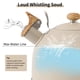 thumbnail image 2 of Tetera Lonffery de 2,5 litros para estufa, silbando, color blanco cremoso, 2 of 7