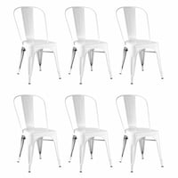Klik Muebles - Pack De 6 Sillas Tolix - Blancas