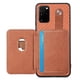 thumbnail image 4 of Funda Billetera Tejida para Samsung Galaxy S20 Plus con Soporte y Tarjetero Marrón, 4 of 4