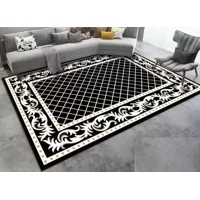 Casadeliacl - Alfombra 180X200 Moderna Elegante Decorativa Tf Negro / Mallita
