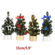 thumbnail image 2 of Mini árbol De Navidad Festival De Vacaciones Ornamentos De Fiesta Para La Mesa Roja, 2 of 5