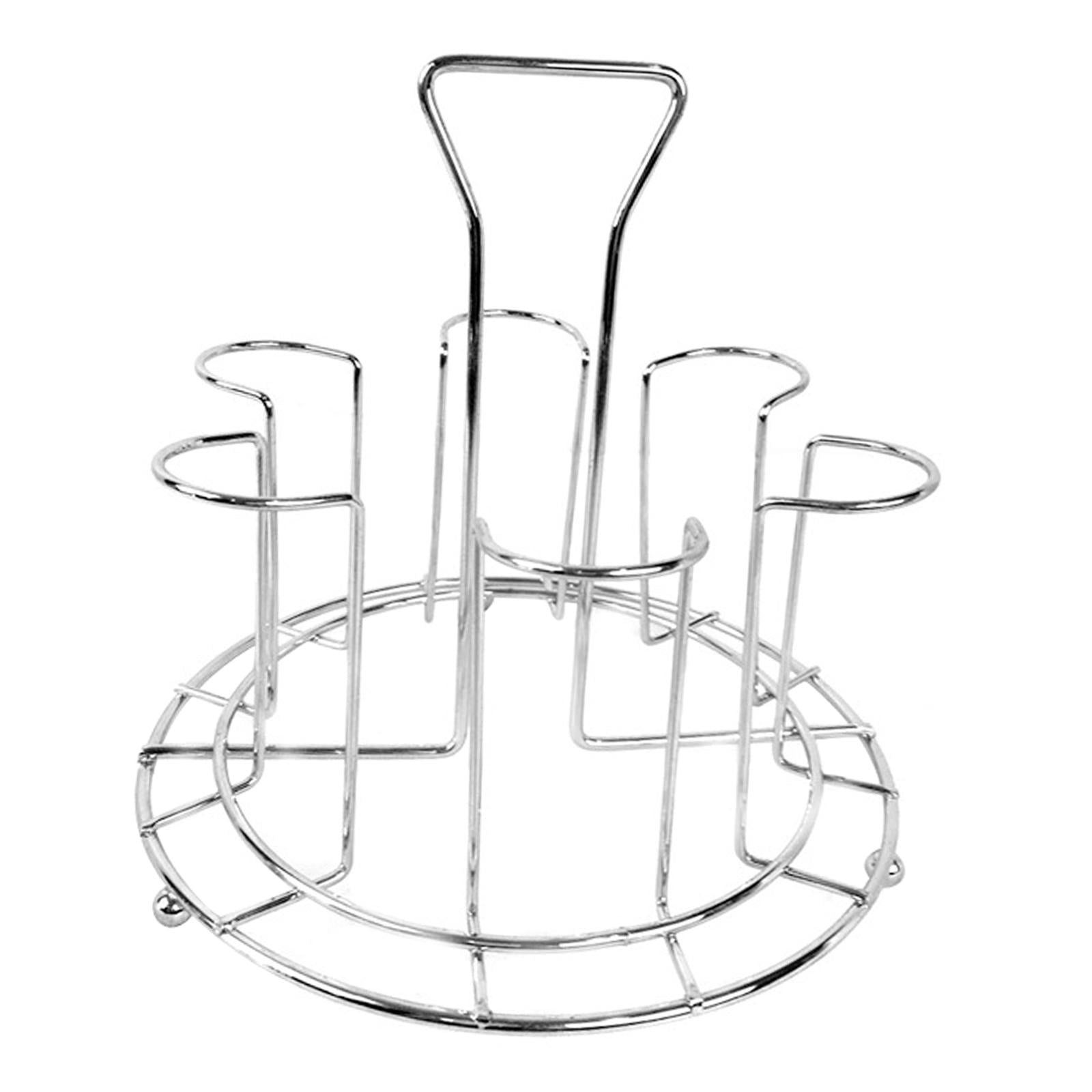 Bothyi - Soporte De Acero Inoxidable Para 6 Tazas, Soporte Para Vasos De Cocina, Estante Para Tazas, Estante Para El Hogar A 17x16,5 Cm