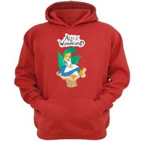 Genérico - Polerón Canguro Alicia Cuentos Infantiles Rojo Talla L Unisex