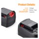 thumbnail image 4 of Batería LORDONE 3500 mAh 18 V Ni‑Cd (2 unidades), 4 of 7