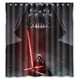 thumbnail image 1 of Cortina de ducha creativa con sable de luz de Darth Vader de Star Wars, juego de cortina de baño con ganchos, tamaño 60 x 72 pulgadas, 1 of 3