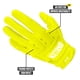 thumbnail image 3 of Guantes de fútbol americano NXT NXTRND G3 Pro talla mediana amarillo neón, 3 of 4