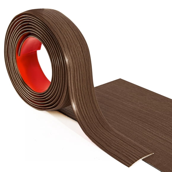 Strip Art 3D Transition Strip de vinilo marrón, 3 m x 4 cm