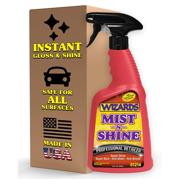 Detail Spray Mist-N-Shine de Wizards, 650 ml, acabado brillante