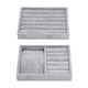 thumbnail image 4 of 2 Estilos Estuche De Terciopelo Gris Apilable Para Exhibición De Joyería Para Anillos De Collar, 4 of 6