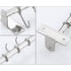 thumbnail image 5 of Ganchos de almacenamiento para cocina, de acero inoxidable, ahorradores de espacio, para utensilios de cocina, de pared, con riel para organizar 6/8 ganchos extraíbles para cocina, baño, hotel (40 cm,, 5 of 7