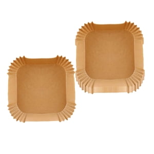 Magideal - Revestimientos De Papel Para Freidora De Aire, Hojas De Papel Para Hornear, Esteras Para Parrilla De Microondas, Papel De Aceite Para Asar Albóndigas, 100 Piezas