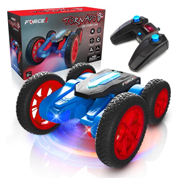 Control remoto Car Force1 Tornado Red LED Kids 4WD 360°