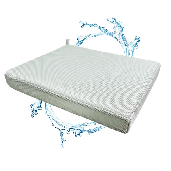 Cojín de asiento de ducha Gwremzlox engrosado 4D Air Fiber Grey