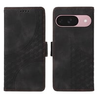 Carcasa Foxdock Google Pixel 9A De Cuero Pu, Diseño Acolchado Clásico, Protección Contra Caídas Y Rayones