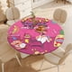 thumbnail image 4 of Torre de pizza-theme Fitted Round Tablecloths Elastic Edged Table Covers Waterproof Table Cloth for Kitchen Holiday Party Tables Decor 150cm, 4 of 6