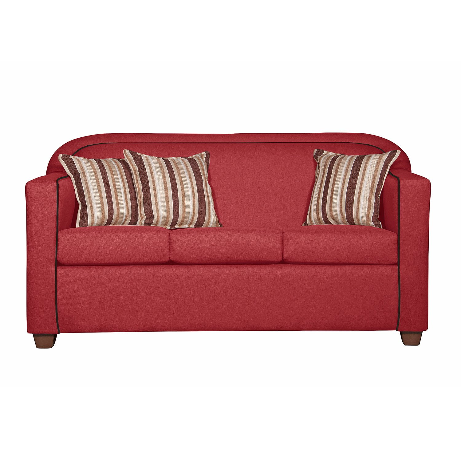 Ruzam Mobel - Sofá 3 Cuerpos Zafiro Rojo