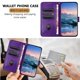 thumbnail image 3 of Funda Cartera para Motorola Moto G85 Tarjetero Soporte Magnético y Correa Morado, 3 of 5