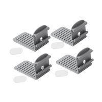 Magideal - 4 Clips Para Sujetar Sábanas, Sujetadores Para Colchones Y Sábanas, Prácticos, Fáciles De Usar, Antideslizantes, Para Regalo, Se Mantienen En Su Lugar Gris