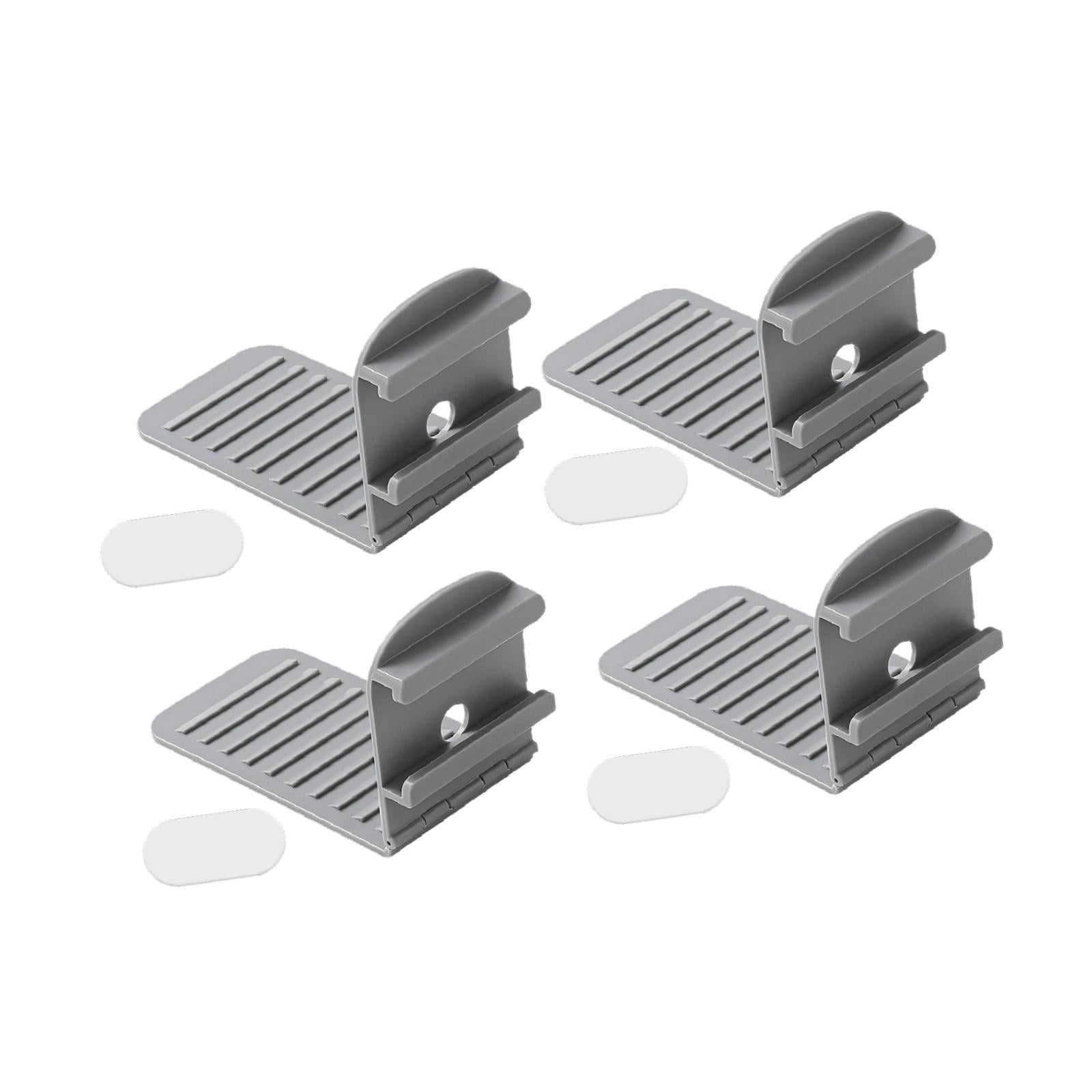Magideal - 4 Clips Para Sujetar Sábanas, Sujetadores Para Colchones Y Sábanas, Prácticos, Fáciles De Usar, Antideslizantes, Para Regalo, Se Mantienen En Su Lugar Gris