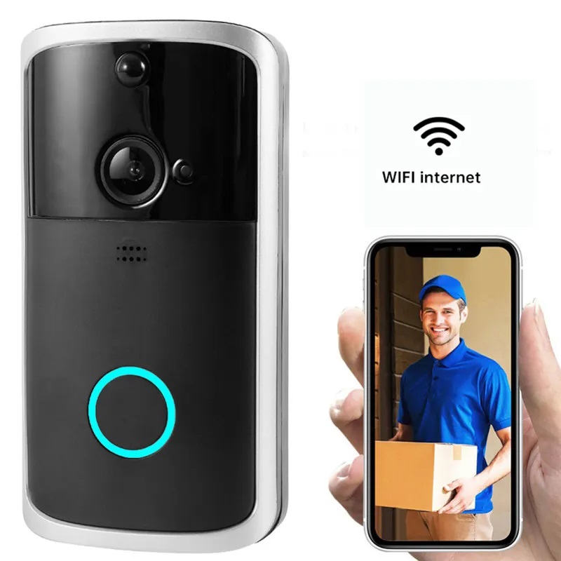 Genérico - Cámara Inteligente Portero Wifi Doorbell Con Timbre Para Smartphone