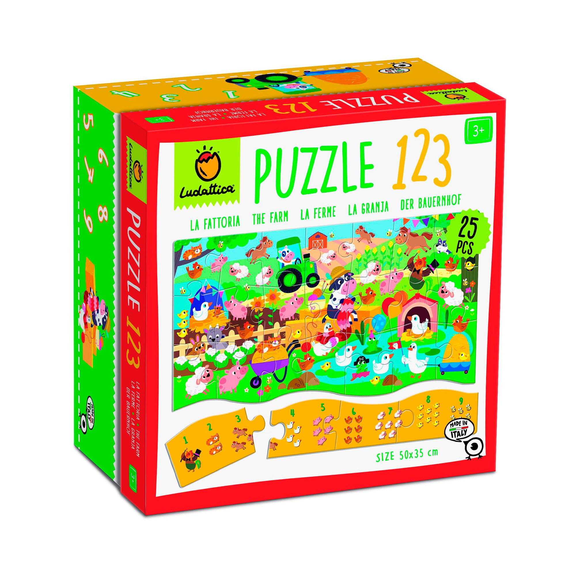 Puzzle 123 La Granja 25 Piezas Ludattica