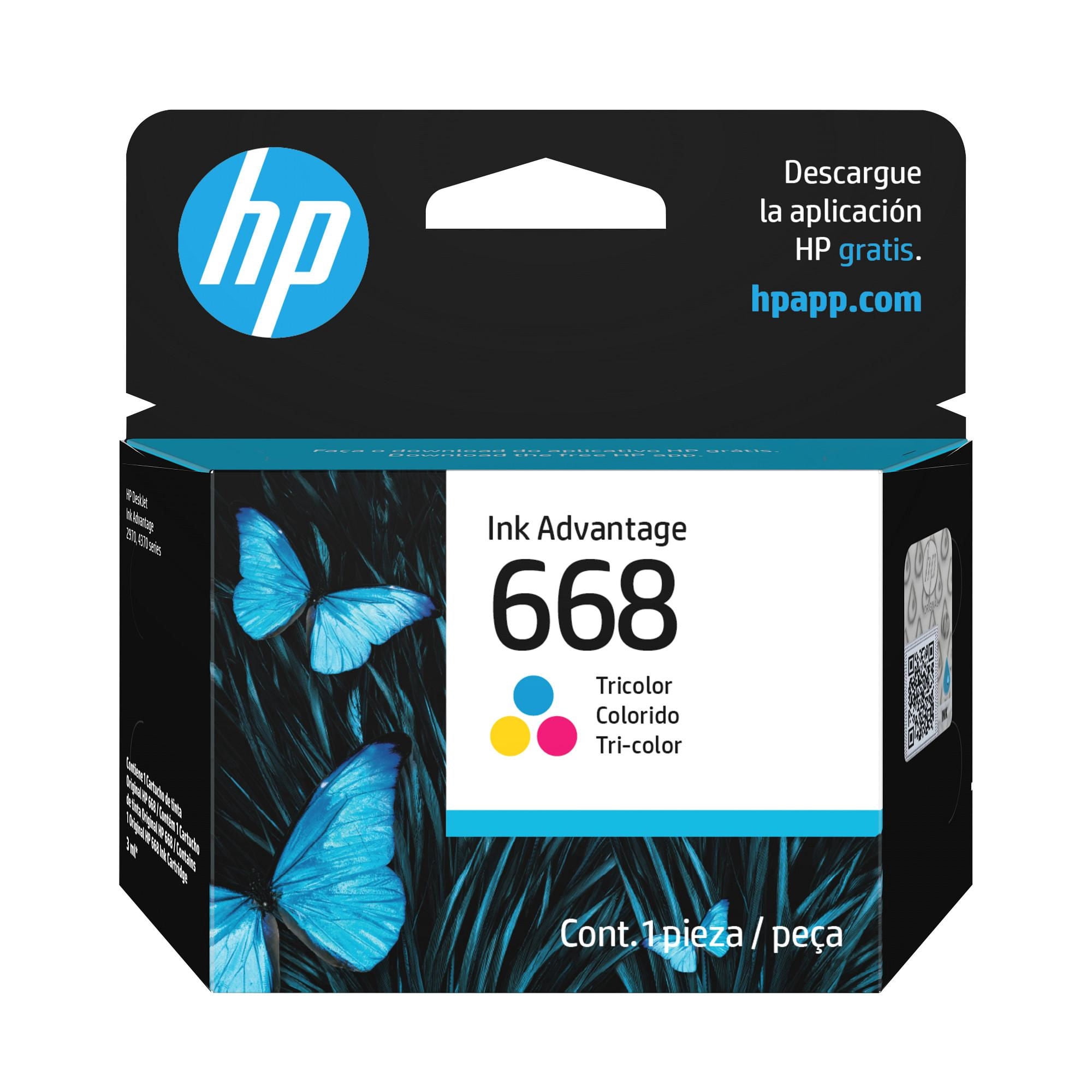 Cartucho De Tinta Hp 668 Tricolor Ink Advantage Original