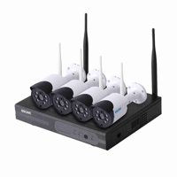 Kit Nvr 4 Cámaras De Seguridad Ip Wifi 720P Escam Wnk404