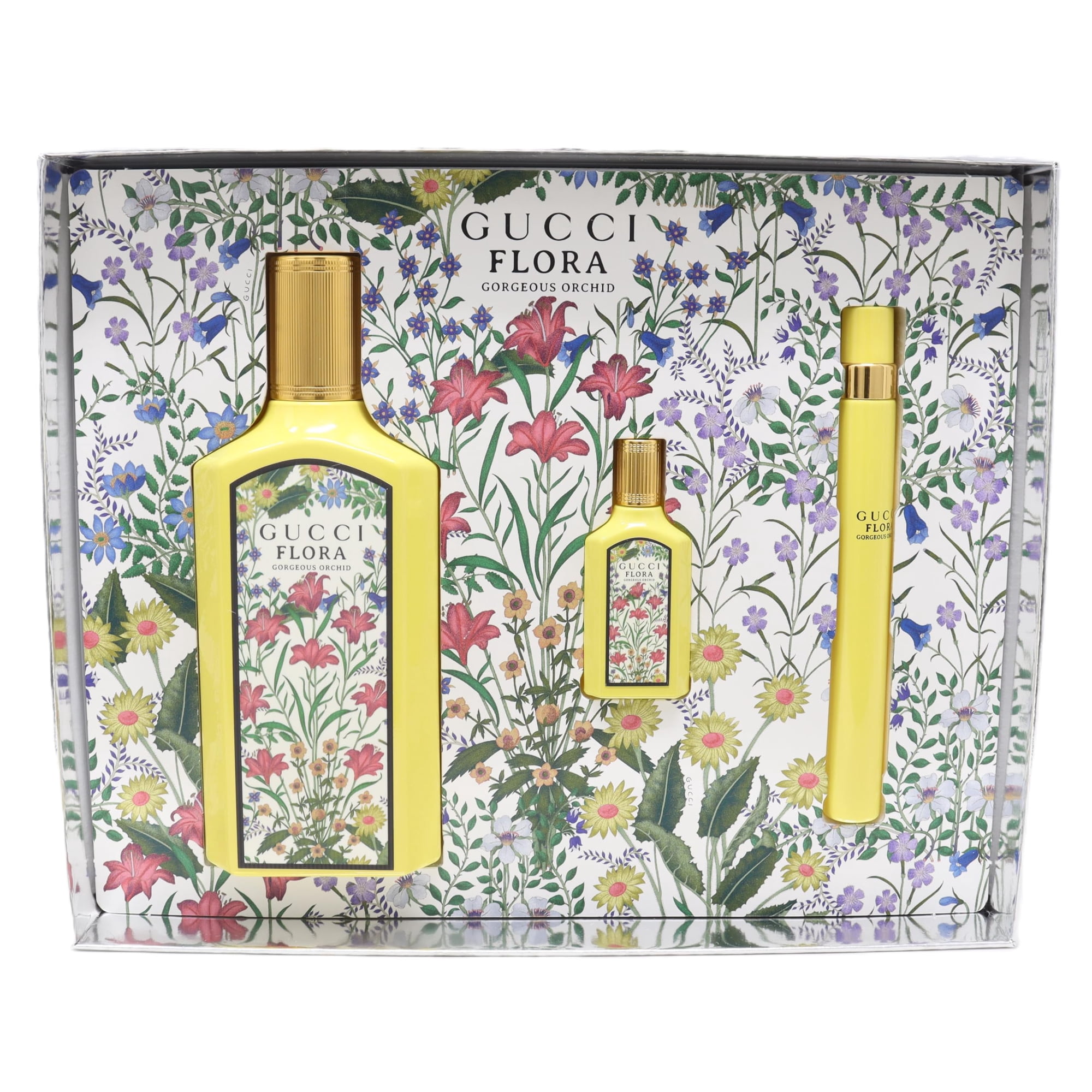 Set De Regalo De Perfume Gucci Flora Gorgeous Orchid 100 Ml Para Mujer