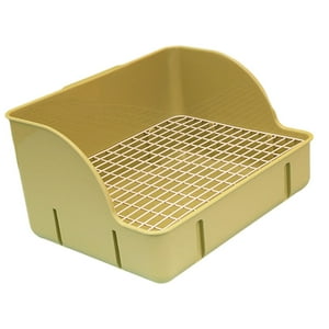 Genérico - Caja De Arena Para Conejos, Bandeja Para Orinar, Inodoro Para Mascotas Para Animales Pequeños, Chinchillas, Ratas, Malla De Acero Verde