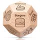 thumbnail image 1 of Dado de madera para decidir la comida – Juego Kowgical – Regalo, 1 of 5