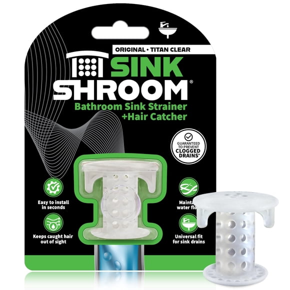 Protector de desagüe para lavabo atrapa cabellos TubShroom SSCLE988 transparente