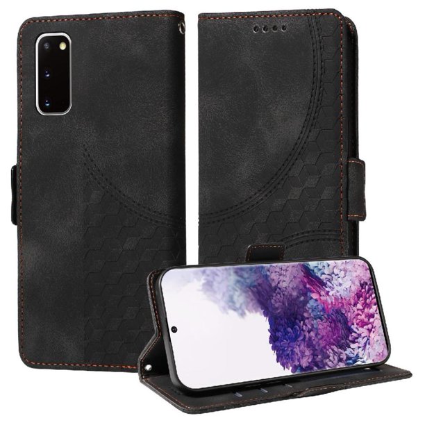 Carcasa FOXDOCK Samsung Galaxy S20 de cuero PU, diseño acolchado clásico, protección contra caídas y rayones