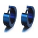 thumbnail image 1 of 1pair Men's Simple Hoop Earrings, Trendy Stainless Steel Earrings, Ear Clips, Ear Jewelry, 1 of 5